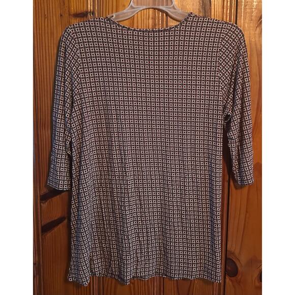 J. Jill women’s tunic style blouse burgundy size large petite - Picture 3 of 3